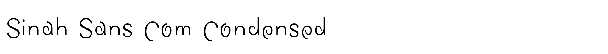 Sinah Sans Com Condensed image